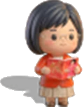 红衣女孩人物 IP