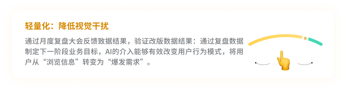 轻量化降低视觉干扰的数据复盘说明