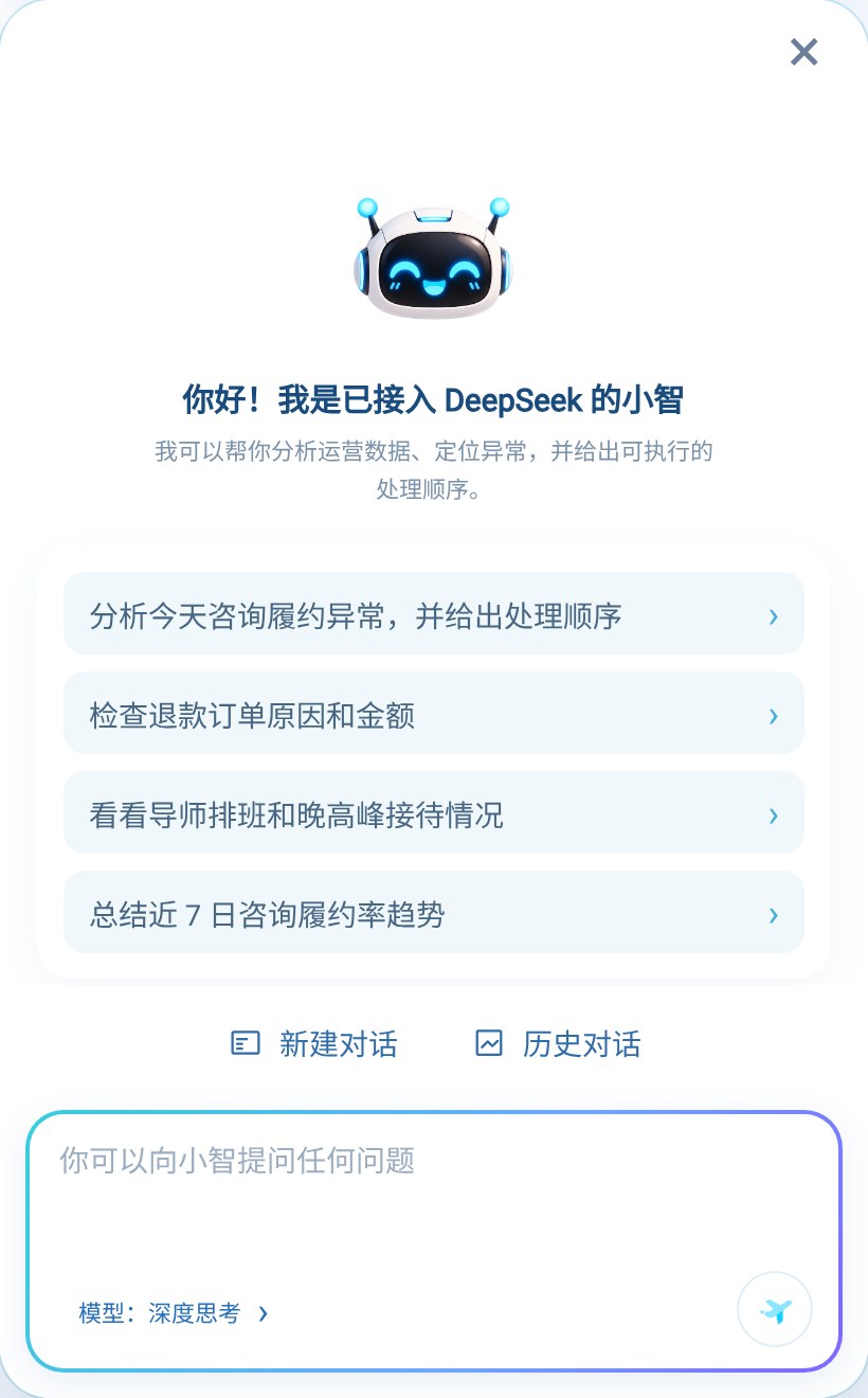 小知欢迎态：四个快捷问题